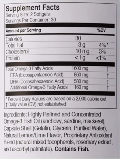 Viteyes Omega-3 TG Eye & Heart 60 Count