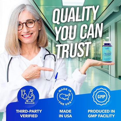 4-in-1 DIM Potent Complex 300mg - Estrogen Balance and Metabolism, Energy & Menopause Support Supplement with Bioperine (x4), Calcium and Broccoli Extract - for Women and Men 90 Servings