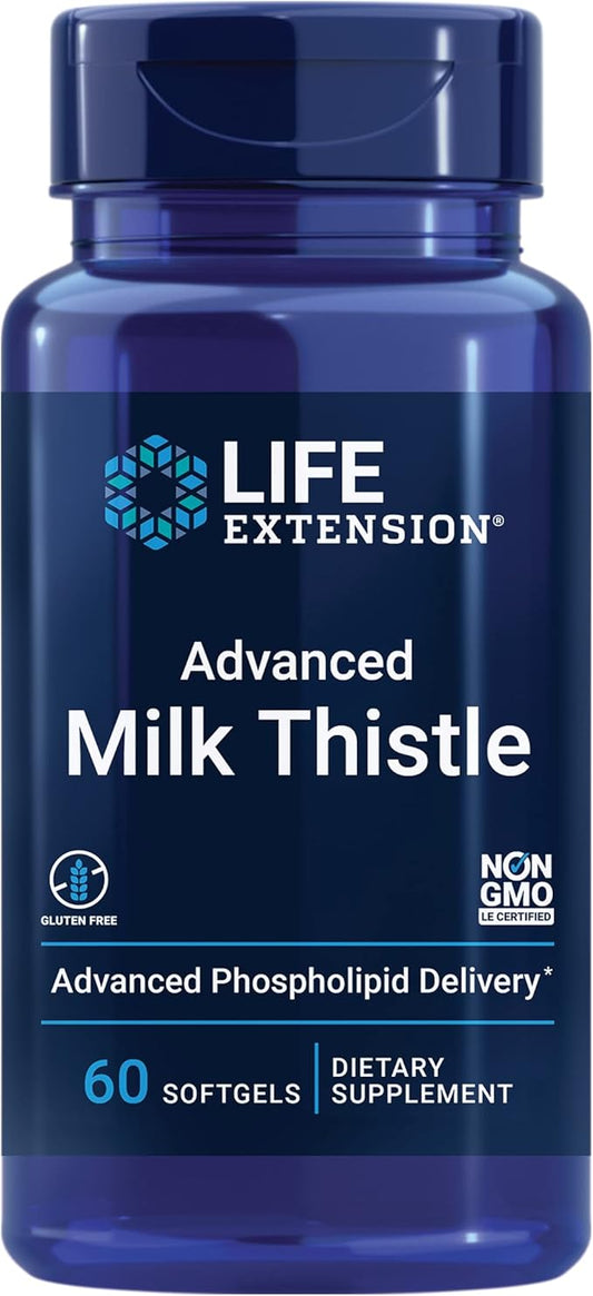 Life Extension Advanced Milk Thistle, silymarin, 60 softgels