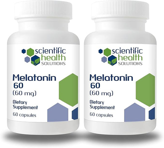 Melatonin 60mg | High Dosage Melatonin (2-Pack)