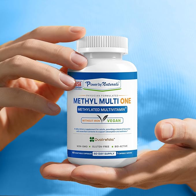 Power By Naturals Methyl Multi One B12 for 60 Capsules, 2 Month