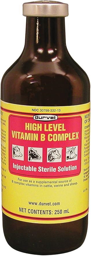 Durvet 101295 High Level Vitamin B Yellow.250Ml