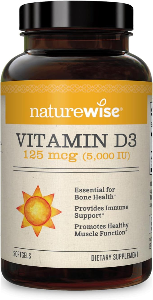 NatureWise Vitamin D3 5000iu, B12 1000mcg