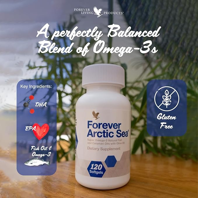 Forever Living - Forever Arctic Sea Omega-3 Supplement Omega-3 Blend 120 Softgels