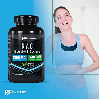 N-Acetyl L-Cysteine (NAC) 1300mg | 240 Capsules