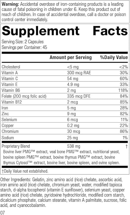 Standard Process Immuplex 90 Capsules
