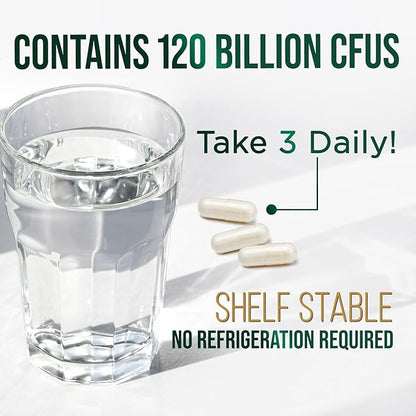 Probiotics for Digestive Health, 120 Billion 120 Capsules
