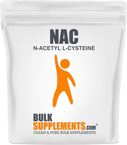 BulkSupplements.com NAC Powder 600mg, NAC 600mg per 416 Servings, 250g (8.8 (8.8 oz) 1)