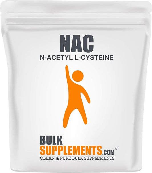 BulkSupplements.com NAC Powder 600mg, NAC 600mg per 416 Servings, 250g (8.8 (8.8 oz) 1)