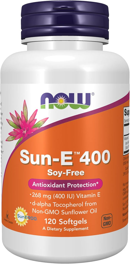NOW Supplements, Sun-E™ 400 IU 120 Softgels
