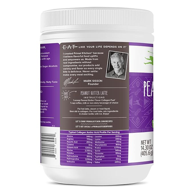 Primal Kitchen Peanut Butter Flavor Collagen 14.3 Ounces