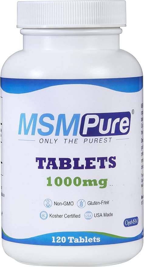 Kala Health MSMPure Tablets, 120 Count, 1000 mg