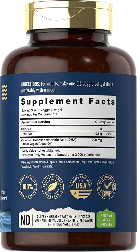 Carlyle Vegan Omega 3 Supplement 150 Softgels