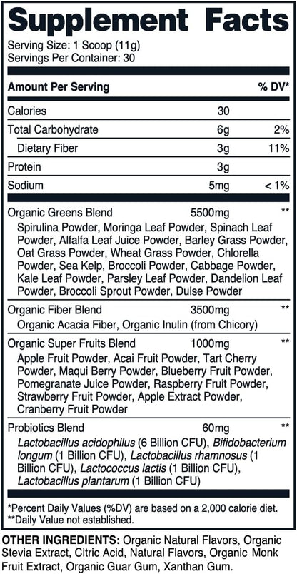 Nutricost Organic Super Greens Powder (30