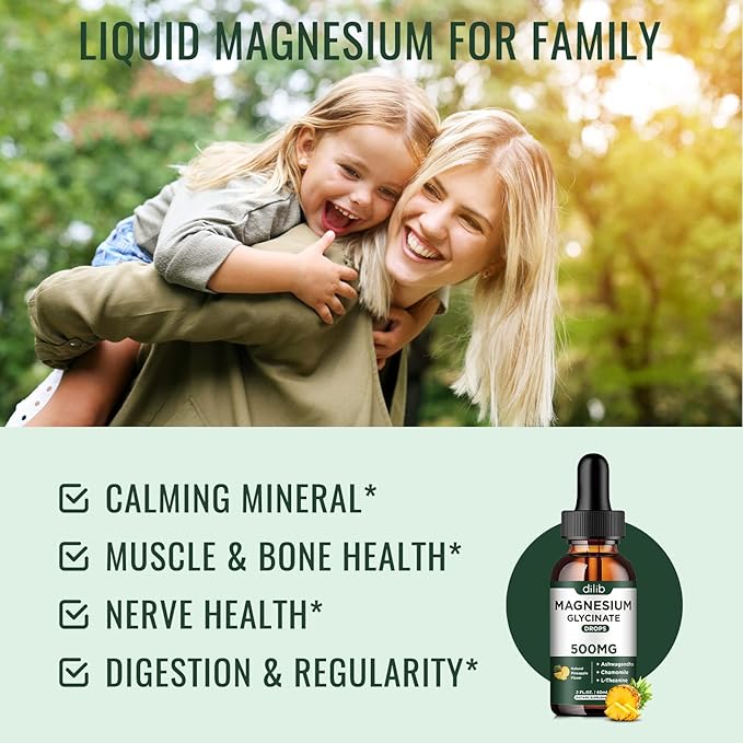 (2 Pack) Magnesium Glycinate Supplement, Magnesium 500mg Ashwagandha,