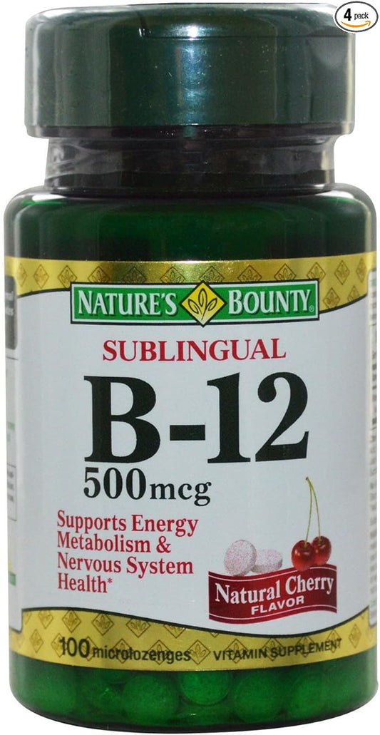 Nature's Bounty Vitamin B-12 500 mcg, 100 ea 4)