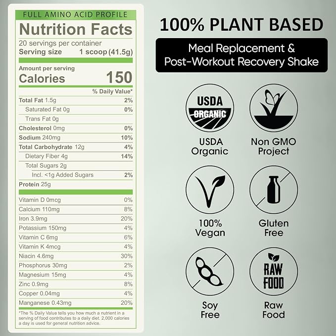 Elite Plant-Based Protein Powder 25g Complete 1 Month