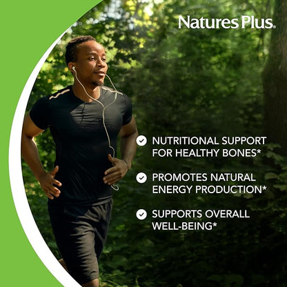 NaturesPlus Chewable Cal/Mag/VIT D3 with Vitamin K2 60 Chewable D3 and K2 - 30 Servings