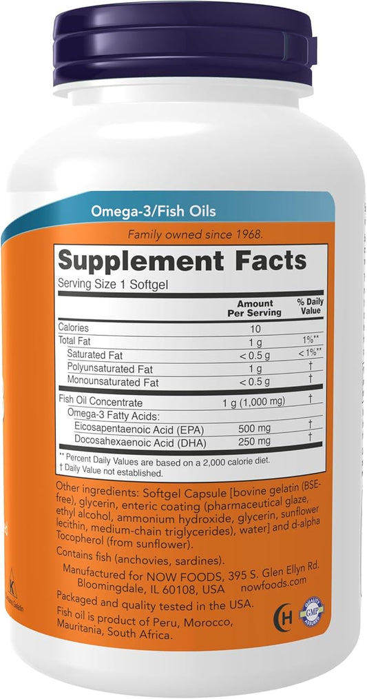 NOW Supplements, Ultra Omega-3 Molecularly Distilled 180 Softgels