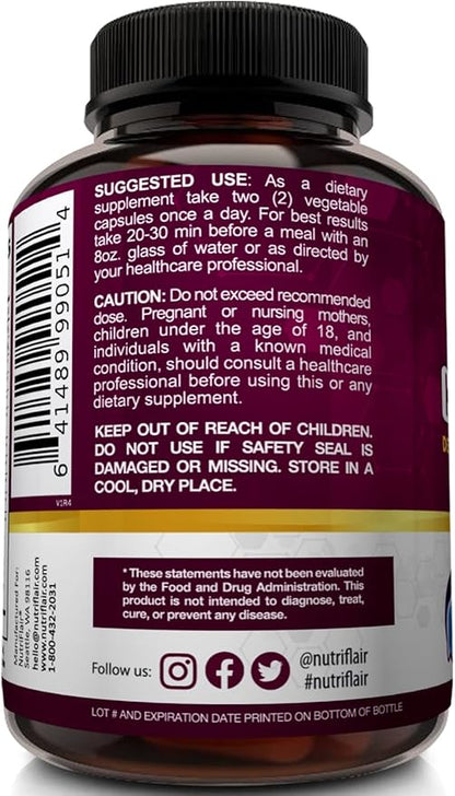 NutriFlair Liver Cleanse Detox & Repair 60 Veggie
