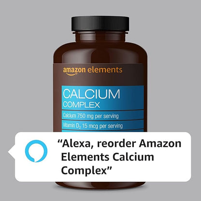 Amazon Elements Calcium Complex with Vitamin 250 mg (3 per 195 Capsules