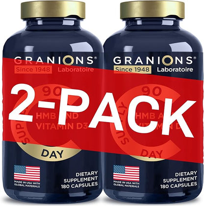 HMB and Vitamin D3 Supplement 1000 MG D3 and 360 HMB 6-Month Supply