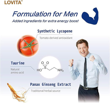 Lovita Men's 8-Hour Time-Release B Complex: (60 Count) 3)