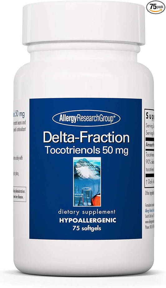 Allergy Research Group Delta-Fraction Tocotrienols Supplement 50 mg 75 Count