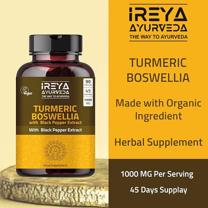 Boswellia Extract Capsules (90 Capsules) 1000 mg 45 Days
