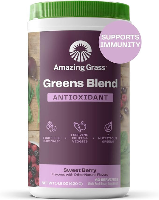 Amazing Grass Greens Superfood Antioxidant: Greens 60 Servings