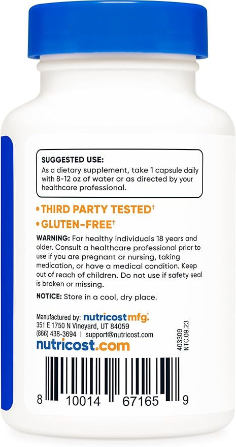 Nutricost CoQ10 200mg, 60 Vegetarian Capsules, 60 Servings Q10