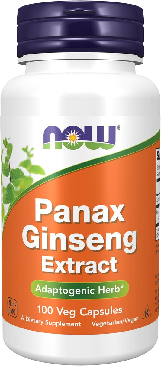 NOW Supplements, Panax Ginseng (Root) 500 100 Veg