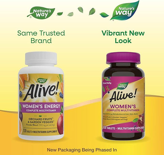 Nature's Way Alive! Daily Complete Multivitamin 130 Tablets, 130 Tablets