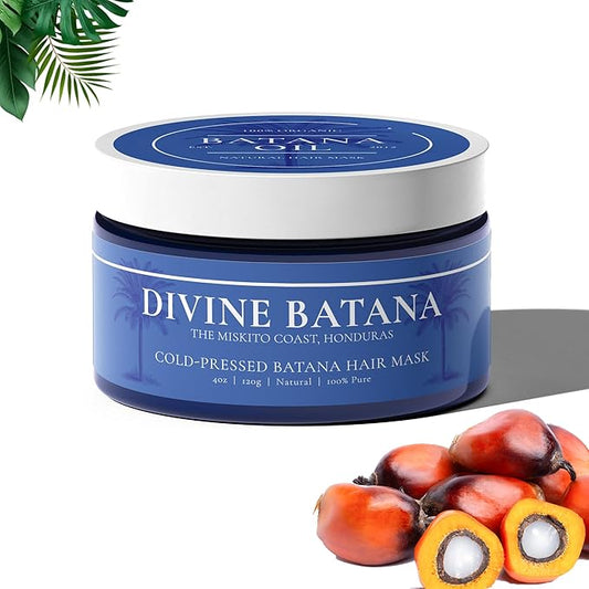 100% COLD-PRESSED (Unscented) Batana Oil - Thicker, Fuller Hair! Fights Thinning & Promotes Growth. A Hair & Scalp 'SUPERFOOD'! Repairs Damage & Rich in Vitamin E.