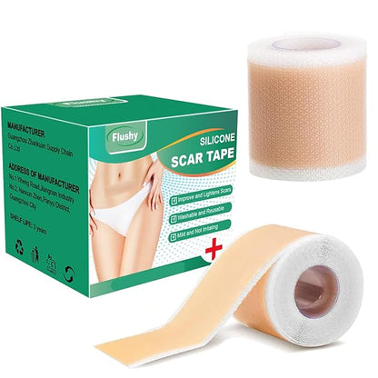 Silicone Scar Sheets,LXIANGN Medical Grade Silicone (1.5”x 120”Roll) 120”Roll)