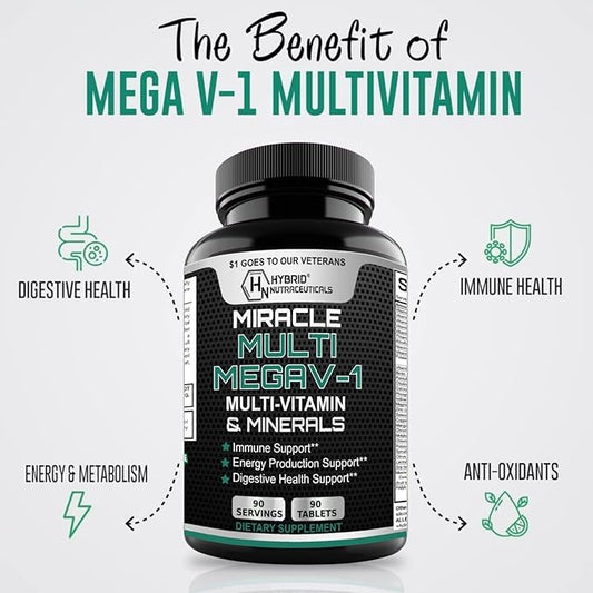 MEGAV-1 Multi-Vitamin, Superfood & Minerals 90 Tablets
