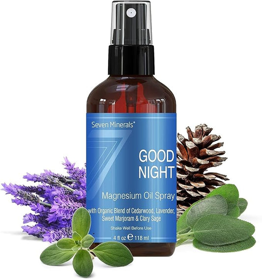Seven Minerals Good Night Magnesium Spray, (4 fl