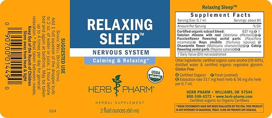 Herb Pharm Relaxing Sleep Herbal Formula 2 Oz