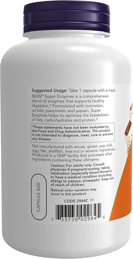 NOW Supplements, CoQ10 (Coenzyme Q10) 200 60 Veg Papain,180 Capsules