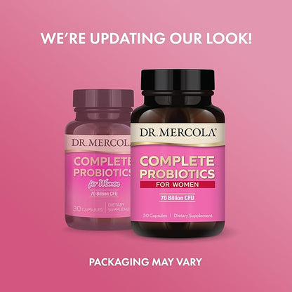 Dr. Mercola Complete Probiotics for Women 70 Billion 30 Servings (30 Capsules),