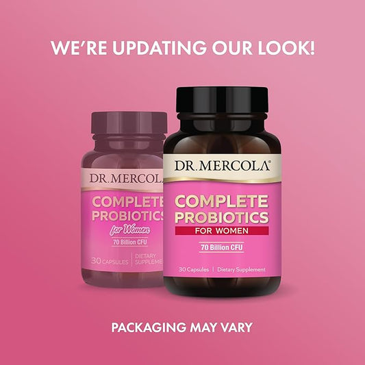 Dr. Mercola Complete Probiotics for Women 70 Billion 30 Servings (30 Capsules),