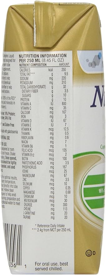 Nutren 1.0 Fiber Complete Nutrition, Vanilla, 8.45 Ounce 24)