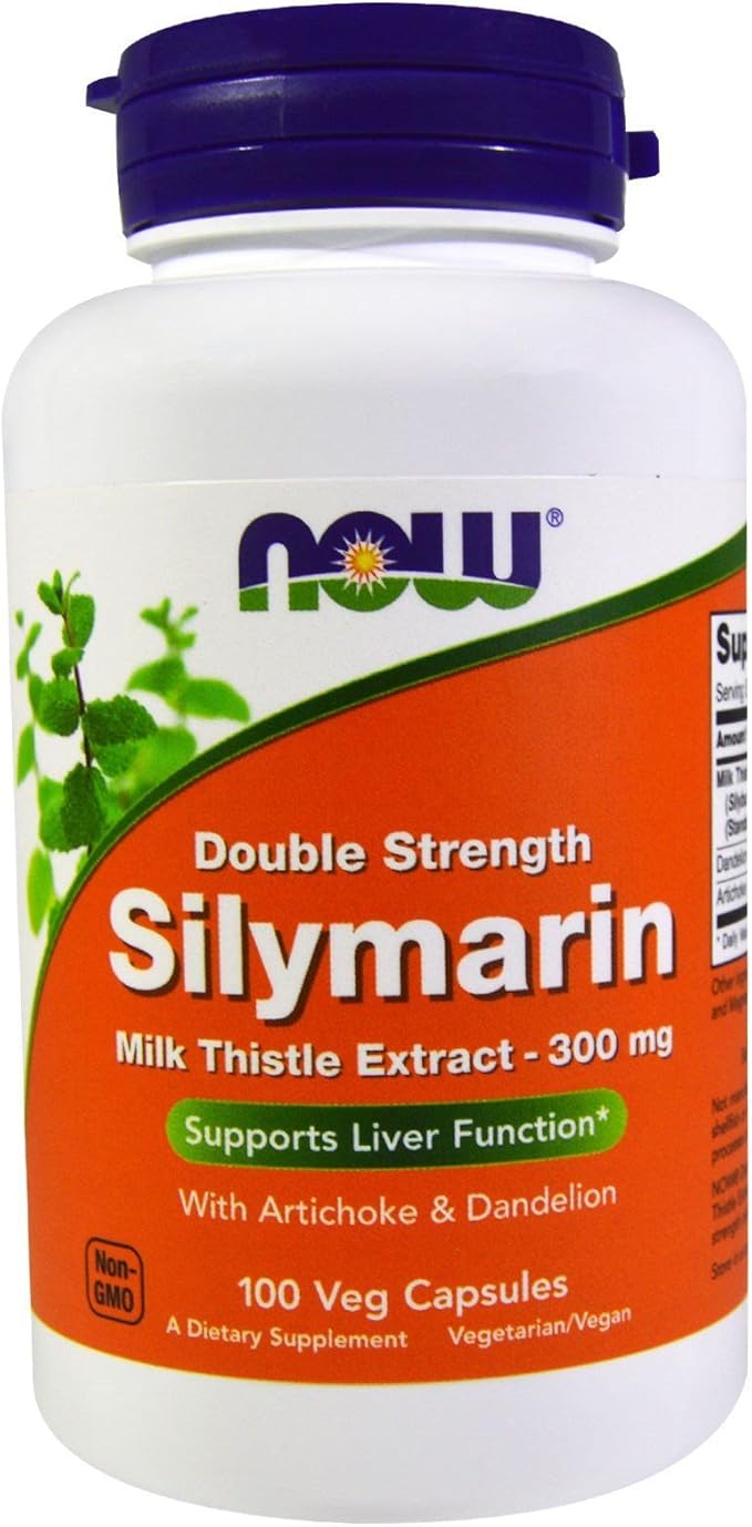 NOW Foods - Silymarin Milk Thistle 300 mg. 100 Vegetable
