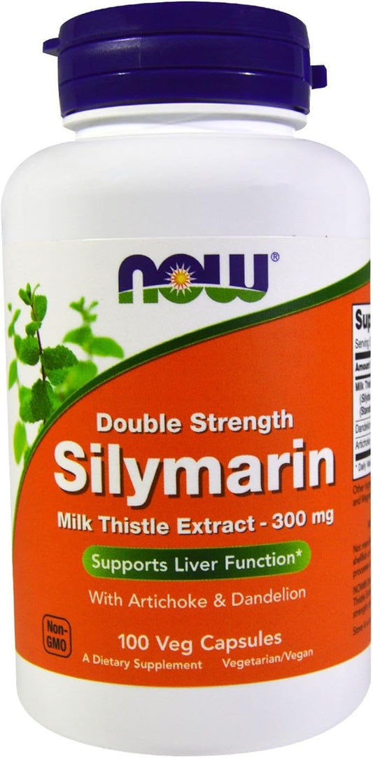 NOW Foods - Silymarin Milk Thistle 300 mg. 100 Vegetable