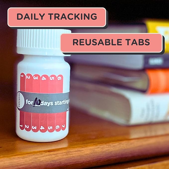 10-Day Tracking Stickers/3 Pck for Vitamins & Medication in Any Form,Vitamin Organizer,Easy Pill Tracker,Daily Pill Organizer,Medicine Organizer,Weekly Pill Box,7 Day Week, AM/PM,Day & Night