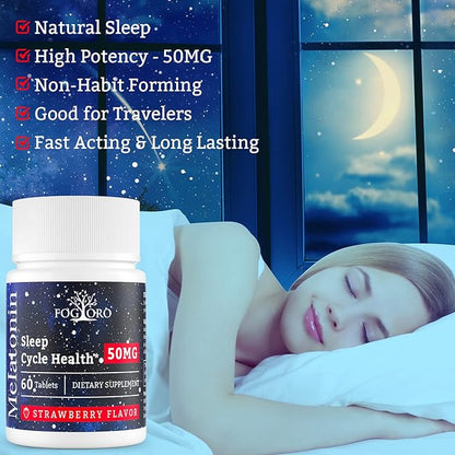 Powerful Melatonin -Fall Asleep Faster, Stay