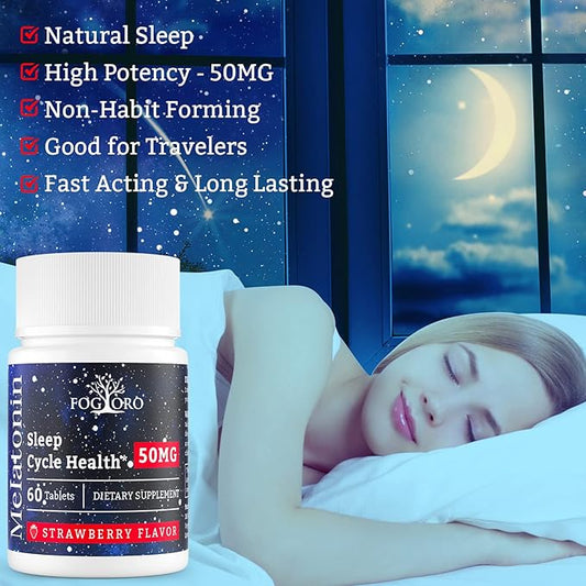 Powerful Melatonin -Fall Asleep Faster, Stay