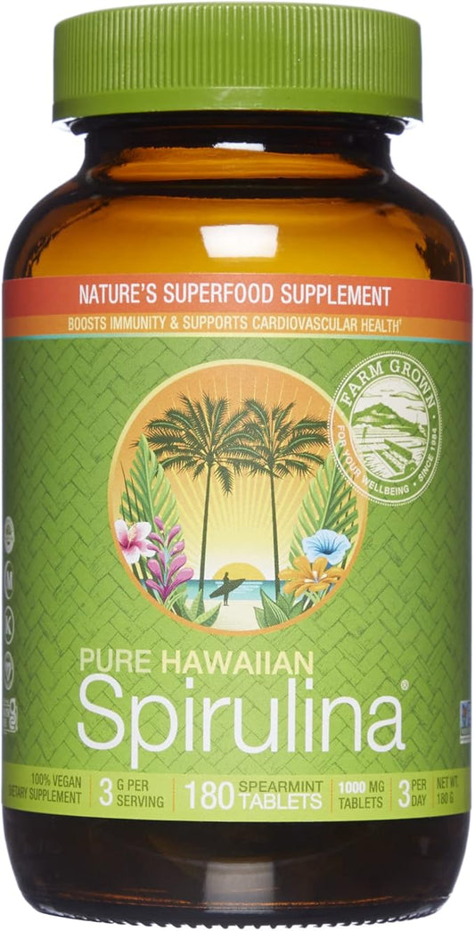 Nutrex Hawaii, Pure Hawaiian Spirulina, 1000 180 Count,
