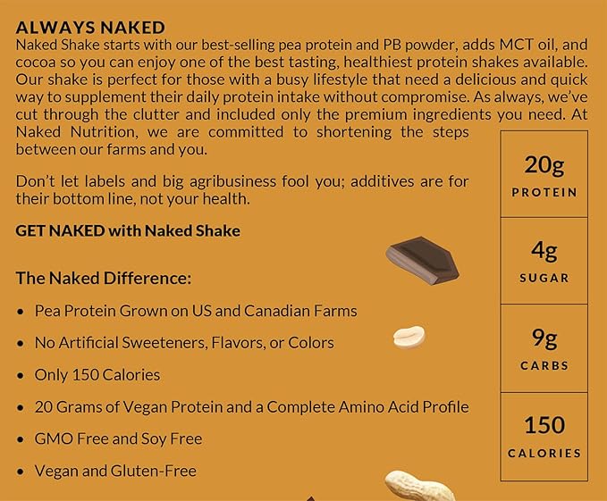Naked Shake - Chocolate Peanut Butter 30 Servings