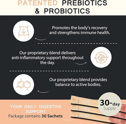 Mana Immunity Synbiotics Supplements 30 Count